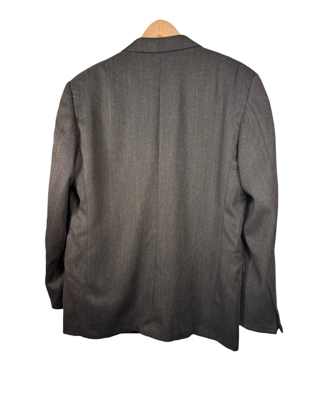 Fendi Uomo Sport Coat Italian 52C 42 Short VTG Virgin Wool Hopsack Blazer Jacket
